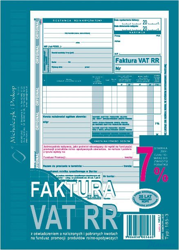 185-3N Faktura VAT RR A5 80kartek MICHALCZYK i PROKOP