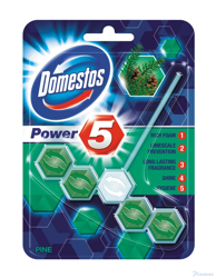 DOMESTOS Zawieszka do toalety KOSTKA POWER5 PINE  05031