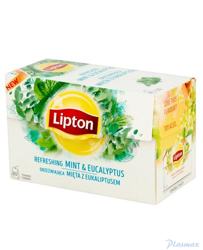 Herbata LIPTON MIĘTA Z EUKALIPTUSEM 20 saszetek