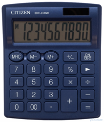 Kalkulator_biurowy CITIZEN SDC-810NRNVE, 10-cyfrowy, 127x105mm, granatowy