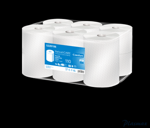 Ręczniki papierowe celuloza, 2 warstwy, biały, 110m - 478 listków VELVET PROFESSIONAL MAXI 5220106  op. 6szt.